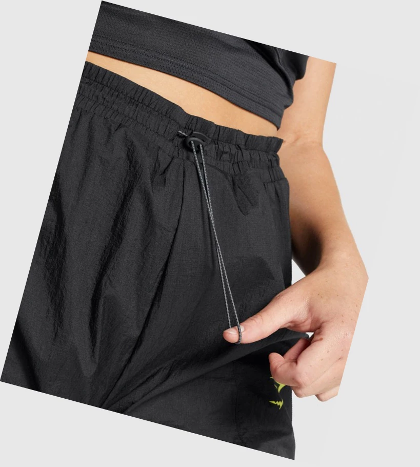 Gymshark Pulse Woven Naisten Juoksuvaatteet Mustat | AWCJUM490
