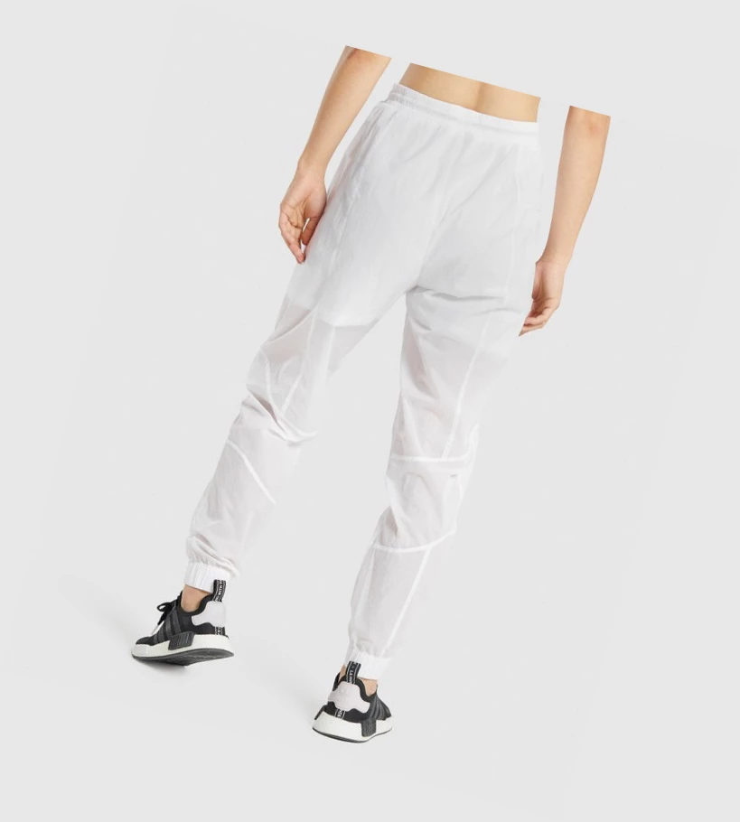 Gymshark Pulse Woven Naisten Juoksuvaatteet Valkoinen | TZYEBP203