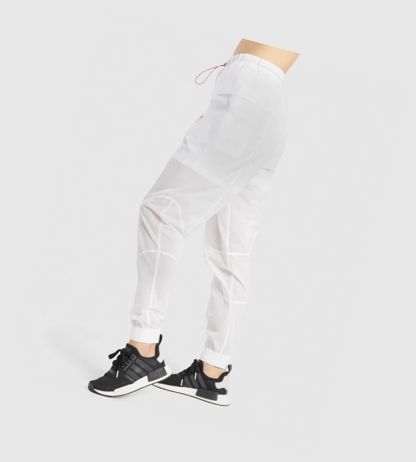 Gymshark Pulse Woven Naisten Juoksuvaatteet Valkoinen | TZYEBP203