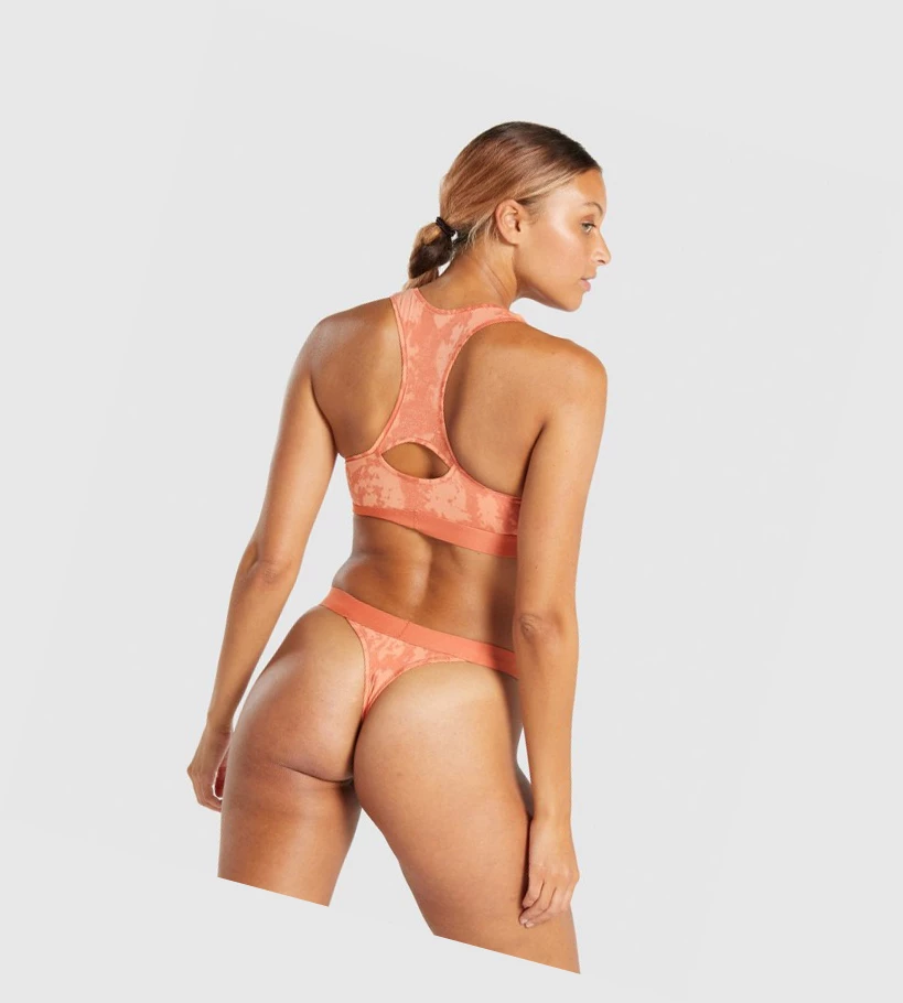 Gymshark Puuvilla Bralette Naisten Alusvaatteet Oranssi | DOAIQM416