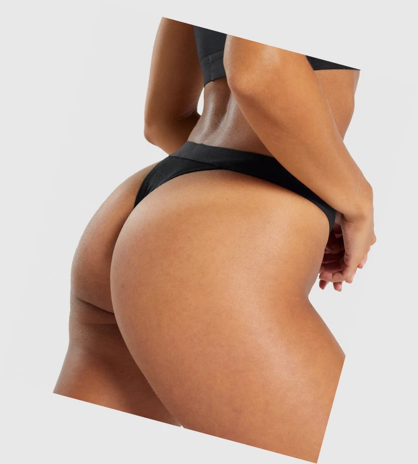 Gymshark Puuvilla High Rise Ranne Naisten Alusvaatteet Mustat | KCZWST798