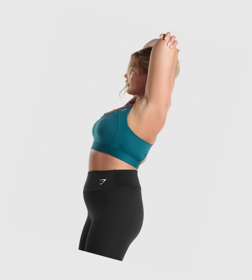 Gymshark Racer Back Koulutus Naisten Urheiluliivit Turkoosi | AQTFJY980