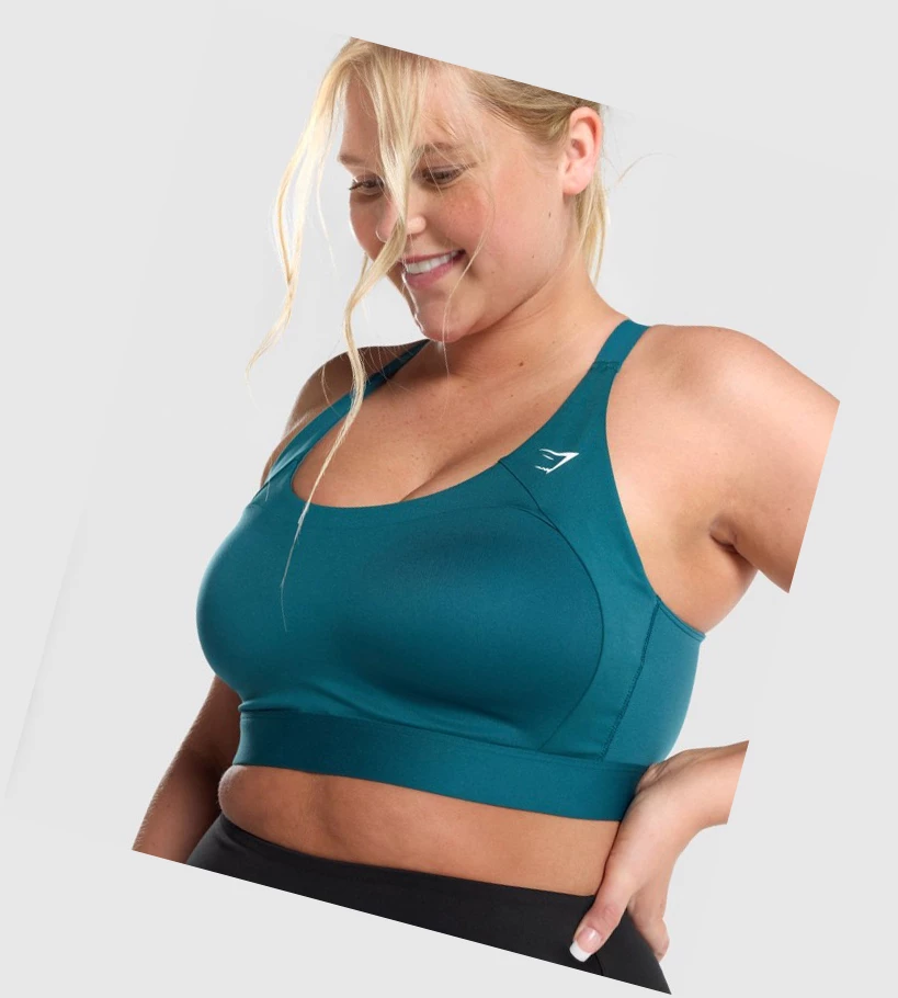 Gymshark Racer Back Koulutus Naisten Urheiluliivit Turkoosi | AQTFJY980