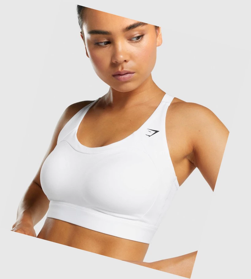 Gymshark Racer Back Koulutus Naisten Urheiluliivit Valkoinen | RMLEUH357