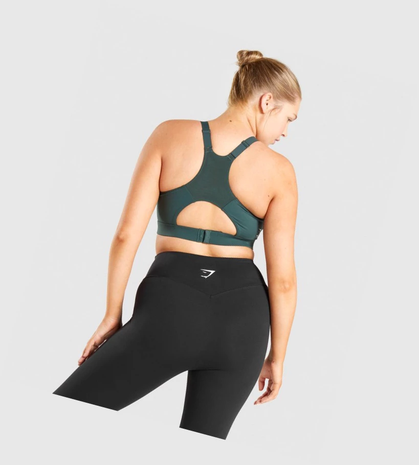 Gymshark Racer Back Koulutus Naisten Urheiluliivit Tummanvihreä | ZQXBAT407