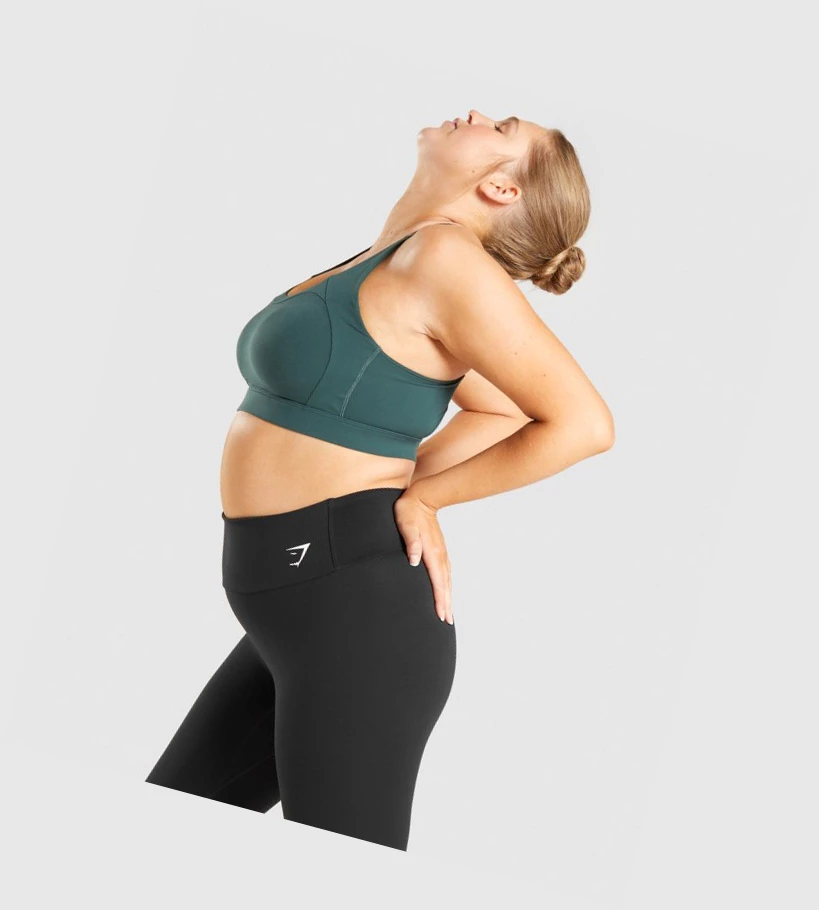 Gymshark Racer Back Koulutus Naisten Urheiluliivit Tummanvihreä | ZQXBAT407