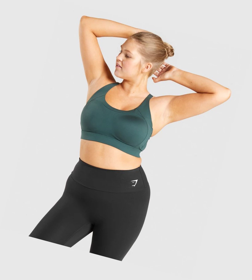 Gymshark Racer Back Koulutus Naisten Urheiluliivit Tummanvihreä | ZQXBAT407