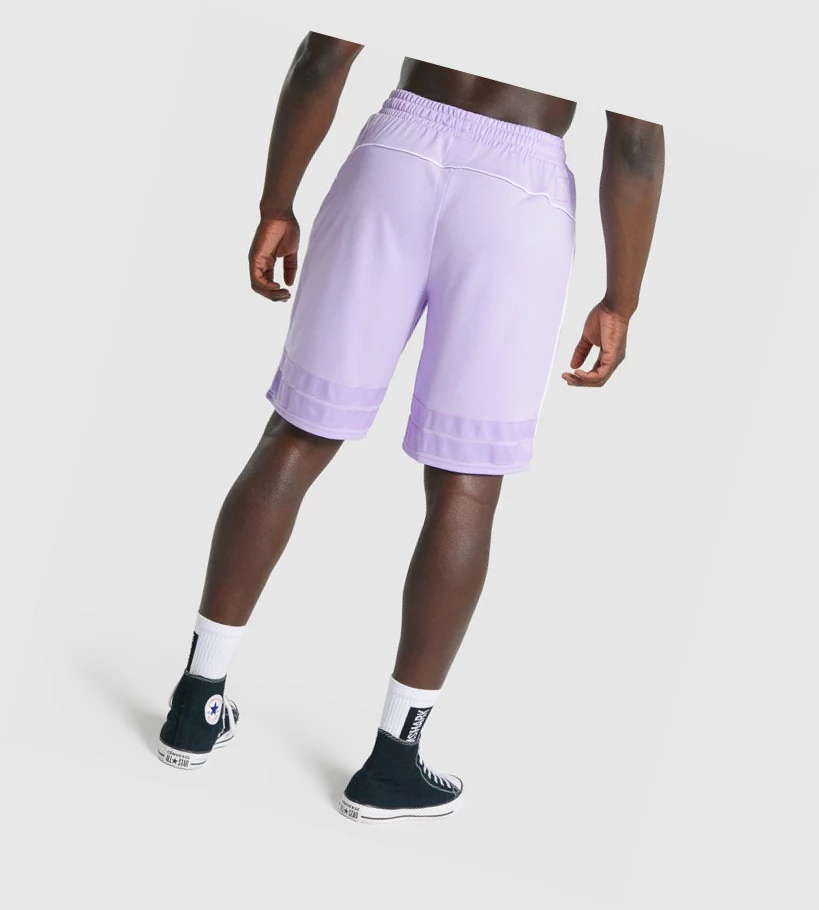 Gymshark Recess Basketball Miesten Shortsit Vaaleanvioletit | UNWLDB803