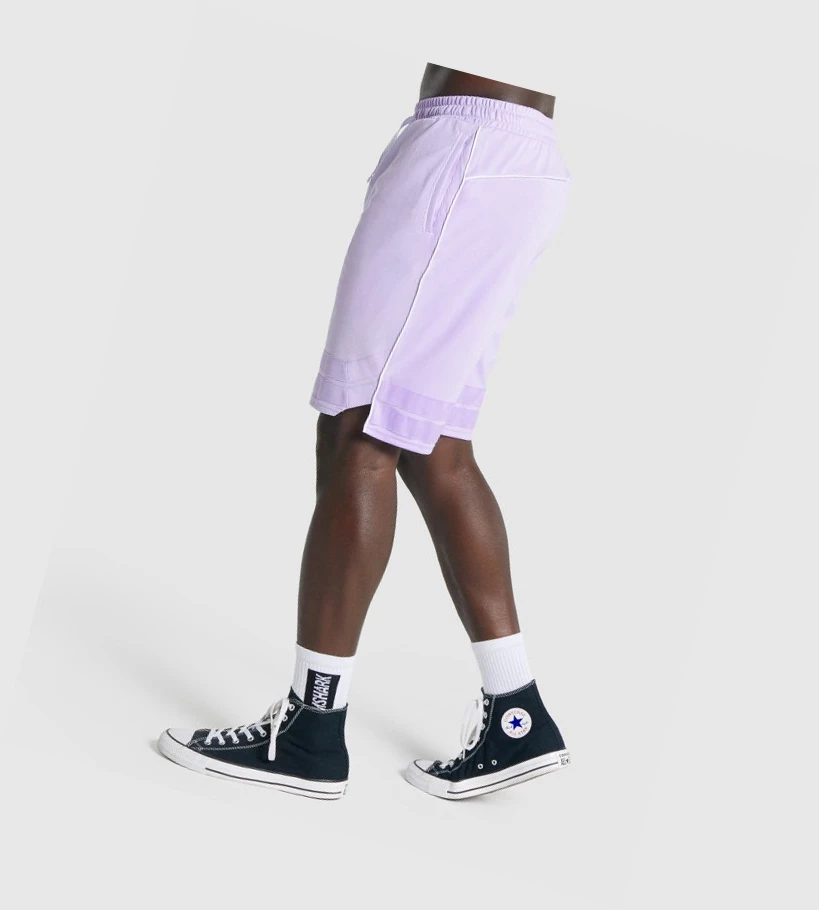 Gymshark Recess Basketball Miesten Shortsit Vaaleanvioletit | UNWLDB803