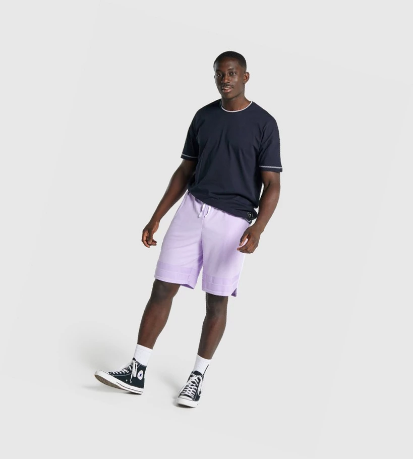 Gymshark Recess Basketball Miesten Shortsit Vaaleanvioletit | UNWLDB803