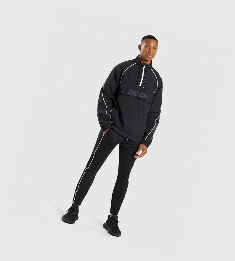 Gymshark Recess Kevyet Miesten Vaatteet Mustat Valkoinen | GCSUKB978