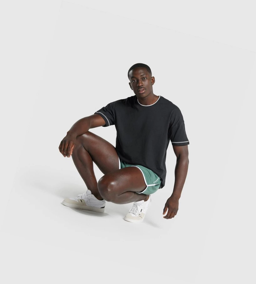 Gymshark Recess Miesten T Paidat Mustat | QXUHTP054