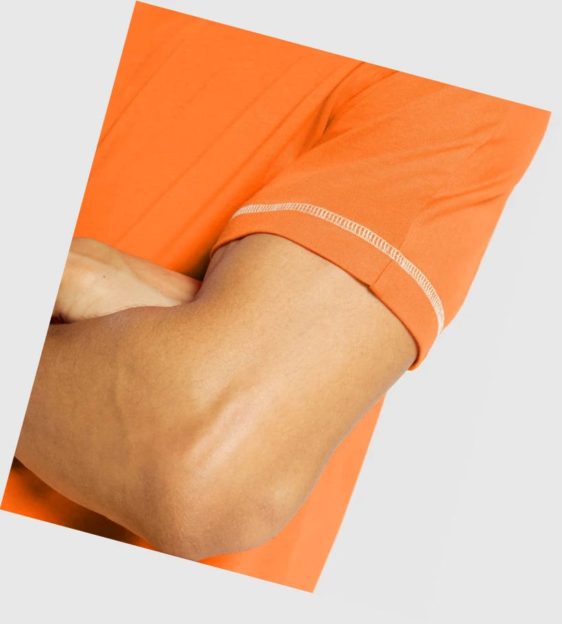 Gymshark Recess Miesten T Paidat Oranssi | HCELFM581