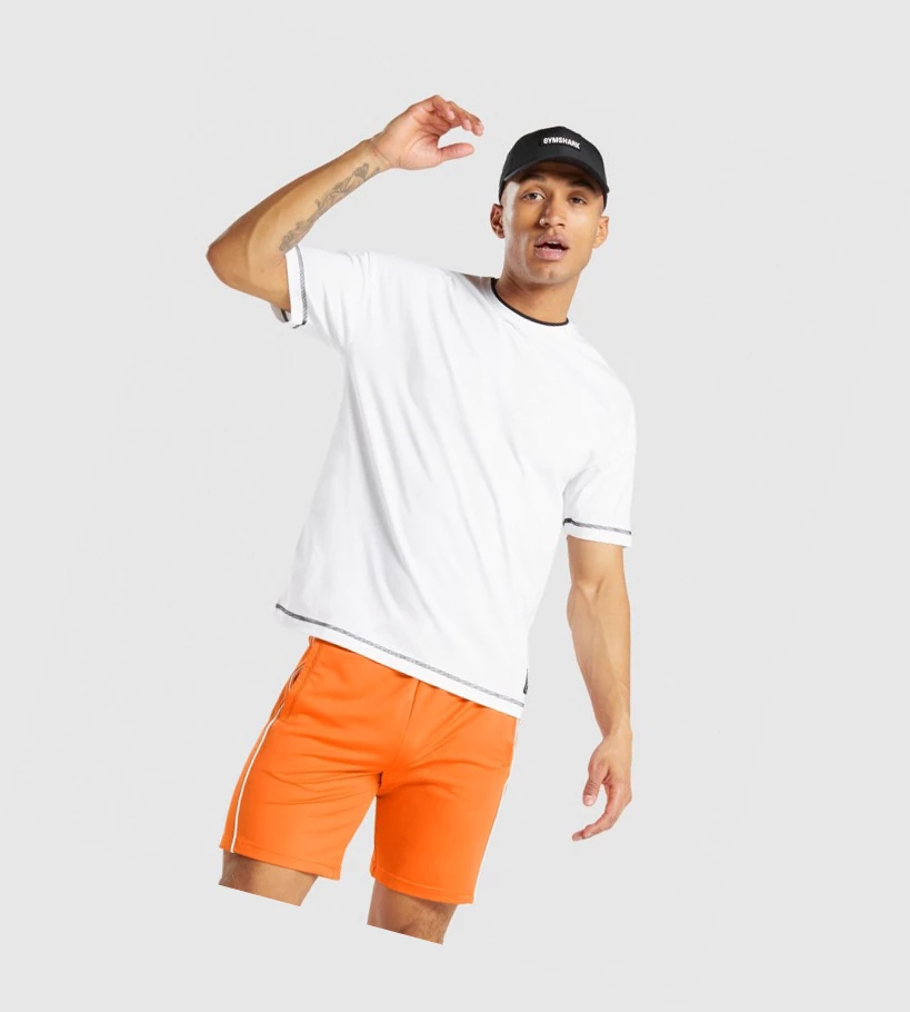 Gymshark Recess Miesten T Paidat Valkoinen | QLXFSC086