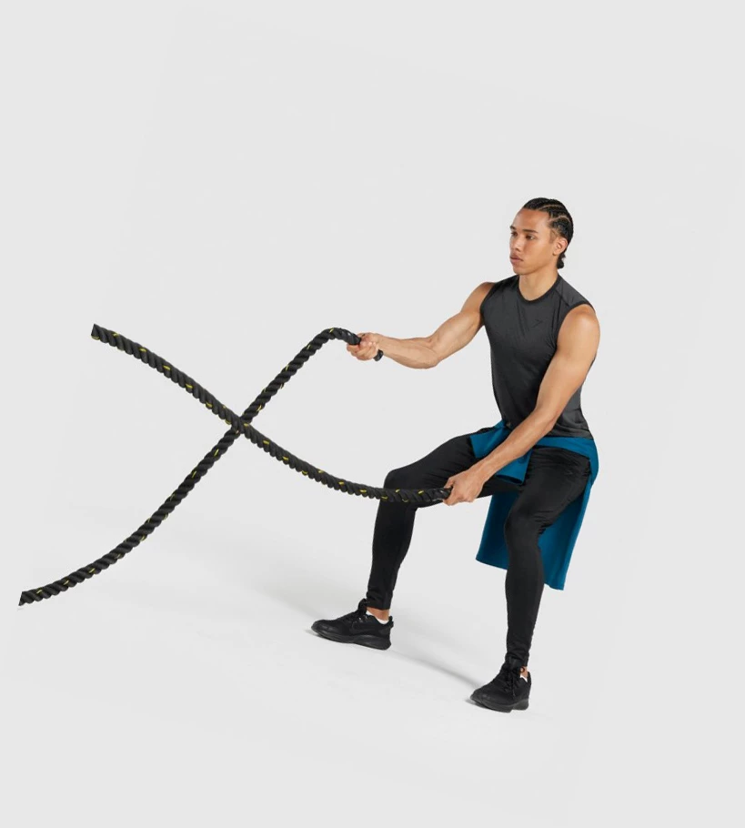 Gymshark Regulate Koulutus Miesten Hihaton Paita Mustat | EHMBKG536