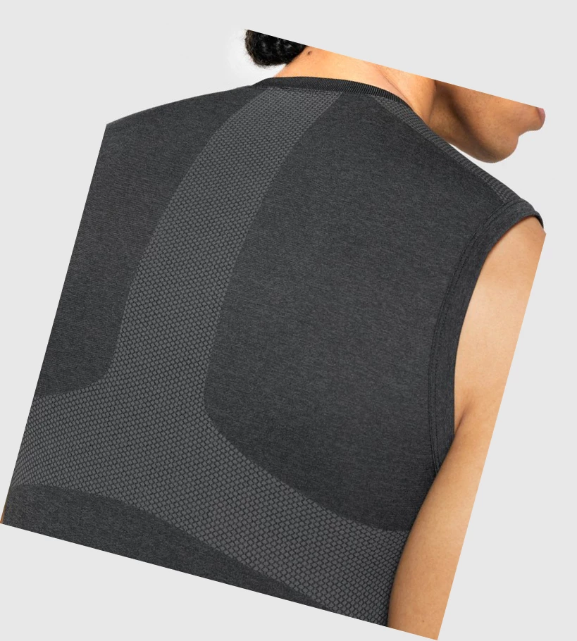 Gymshark Regulate Koulutus Miesten Hihaton Paita Mustat | EHMBKG536