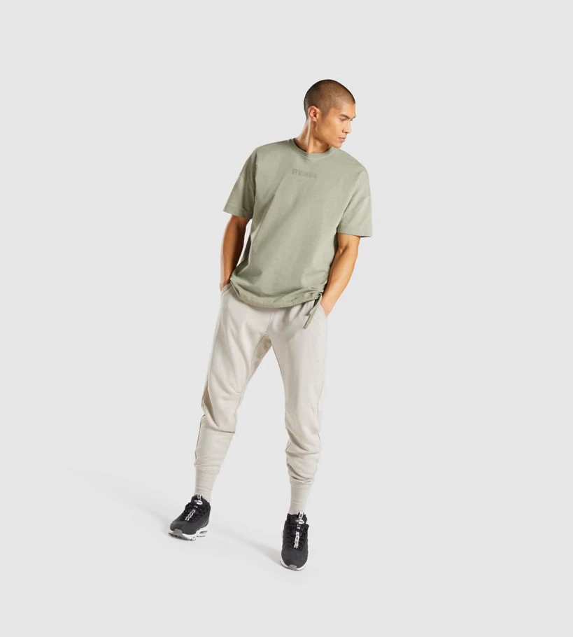 Gymshark Restore Miesten T Paidat Vaaleanvihreä | CBRKHD342