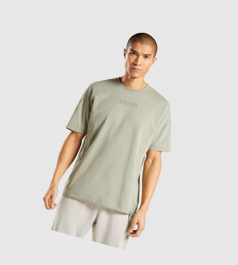 Gymshark Restore Miesten T Paidat Vaaleanvihreä | CBRKHD342