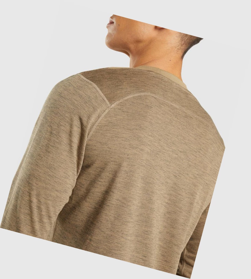 Gymshark Retake Miesten T Paidat Vaaleanruskea Harmaat | RIDSFN981