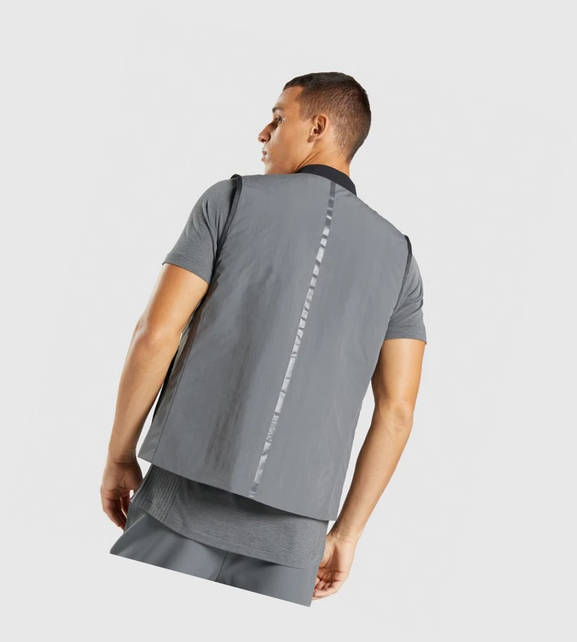 Gymshark Retake Reversible Vest Miesten Vaatteet Harmaat Mustat | ICXKTJ517