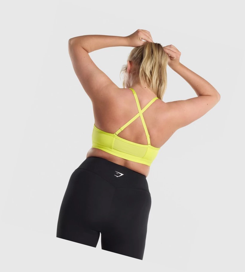 Gymshark Ruched Koulutus Naisten Urheiluliivit Keltainen | PIDXQV436