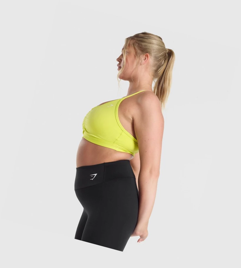 Gymshark Ruched Koulutus Naisten Urheiluliivit Keltainen | PIDXQV436