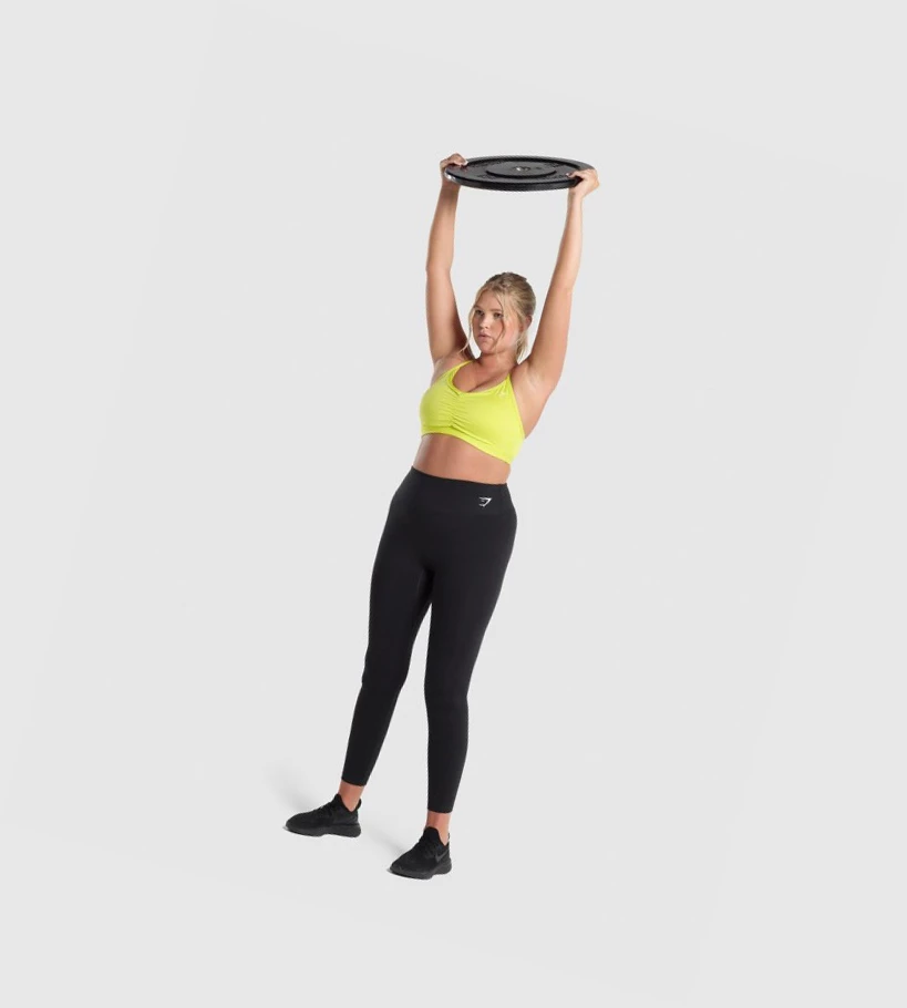 Gymshark Ruched Koulutus Naisten Urheiluliivit Keltainen | PIDXQV436