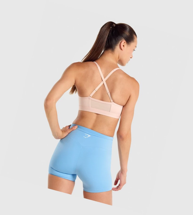 Gymshark Ruched Koulutus Naisten Urheiluliivit Vaaleanpinkki | VMJTGR361