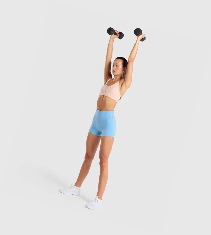 Gymshark Ruched Koulutus Naisten Urheiluliivit Vaaleanpinkki | VMJTGR361