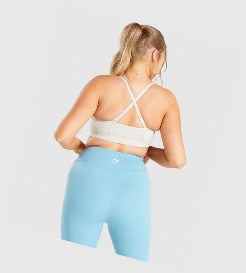 Gymshark Ruched Koulutus Naisten Urheiluliivit Harmaat | YBCSIQ724
