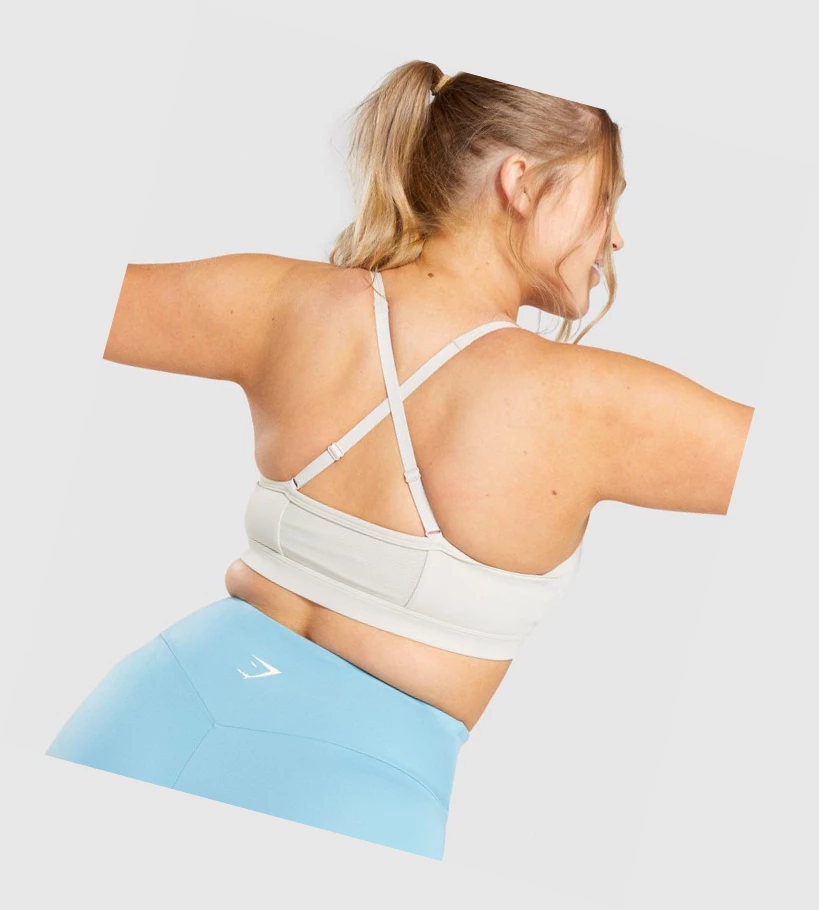 Gymshark Ruched Koulutus Naisten Urheiluliivit Harmaat | YBCSIQ724