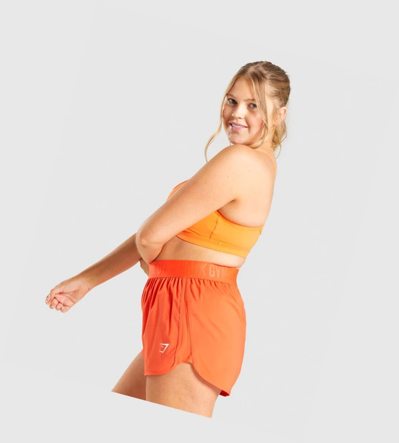 Gymshark Ruched Koulutus Naisten Urheiluliivit Oranssi | YUZQWM064
