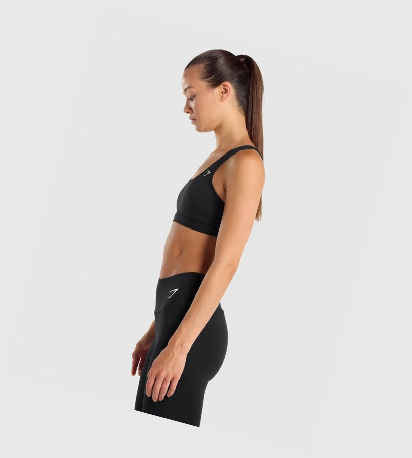 Gymshark Scoop Neck Koulutus Naisten Urheiluliivit Mustat | DYITLE367