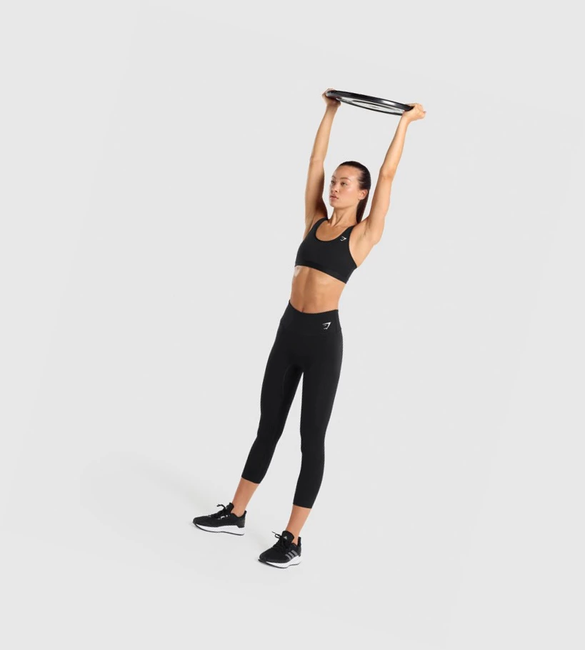 Gymshark Scoop Neck Koulutus Naisten Urheiluliivit Mustat | DYITLE367