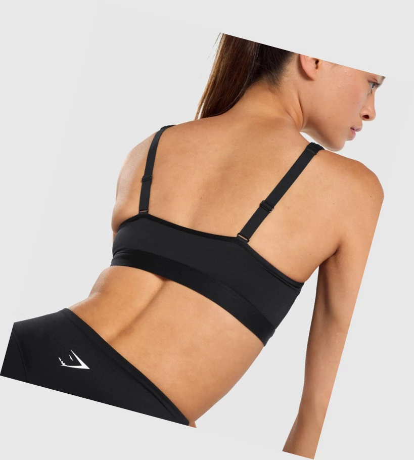 Gymshark Scoop Neck Koulutus Naisten Urheiluliivit Mustat | DYITLE367