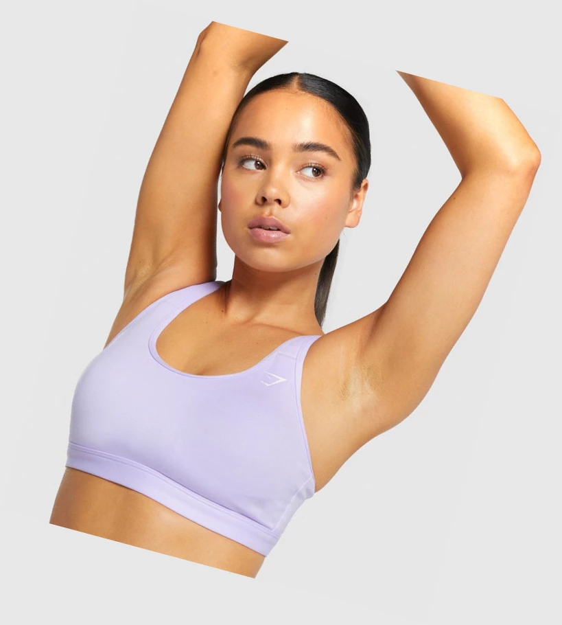 Gymshark Scoop Neck Koulutus Naisten Urheiluliivit Vaaleanvioletit | FBGNAE150