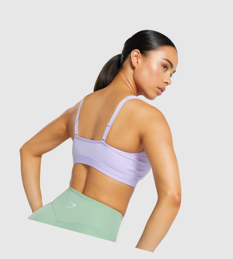 Gymshark Scoop Neck Koulutus Naisten Urheiluliivit Vaaleanvioletit | FBGNAE150