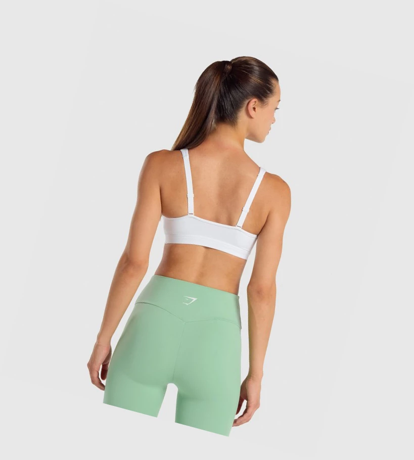 Gymshark Scoop Neck Koulutus Naisten Urheiluliivit Valkoinen | HKTNAM532