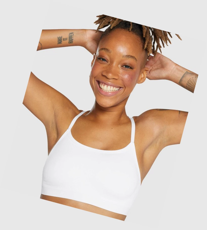 Gymshark Seamless High Neck Bralette Naisten Alusvaatteet Valkoinen | LGXNIM475