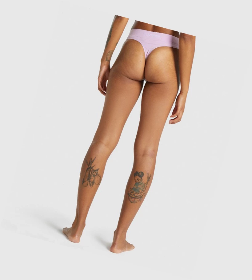 Gymshark Seamless High Rise Ranne Naisten Alusvaatteet Vaaleanpinkki | DRWLMG428