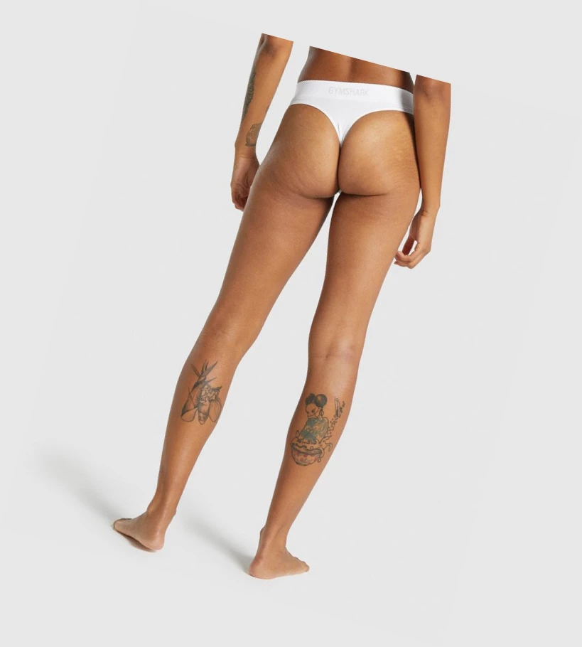 Gymshark Seamless High Rise Ranne Naisten Alusvaatteet Valkoinen | ENACOJ261