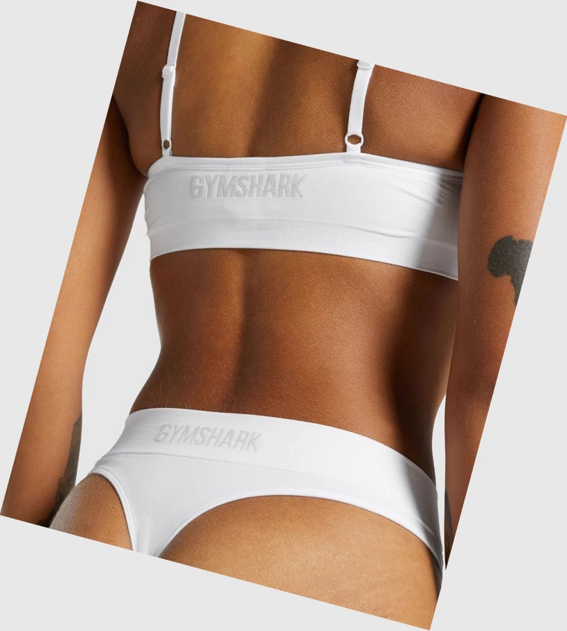 Gymshark Seamless High Rise Ranne Naisten Alusvaatteet Valkoinen | ENACOJ261