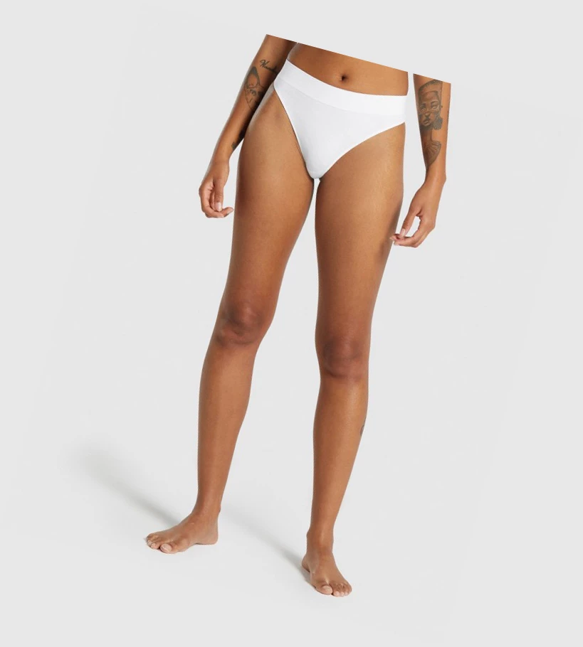 Gymshark Seamless High Rise Ranne Naisten Alusvaatteet Valkoinen | ENACOJ261