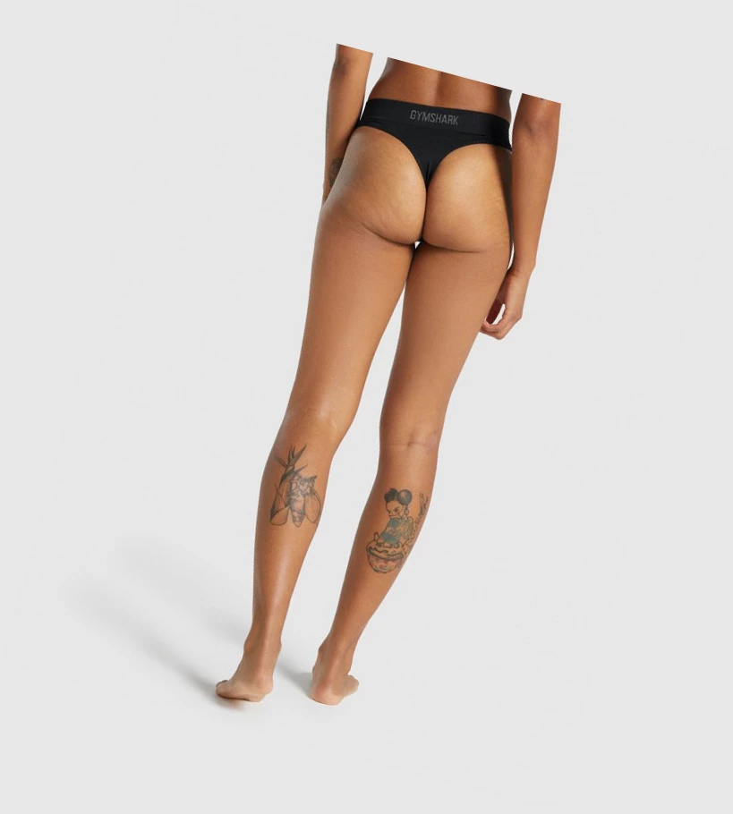 Gymshark Seamless High Rise Ranne Naisten Alusvaatteet Mustat | GIOBUC260