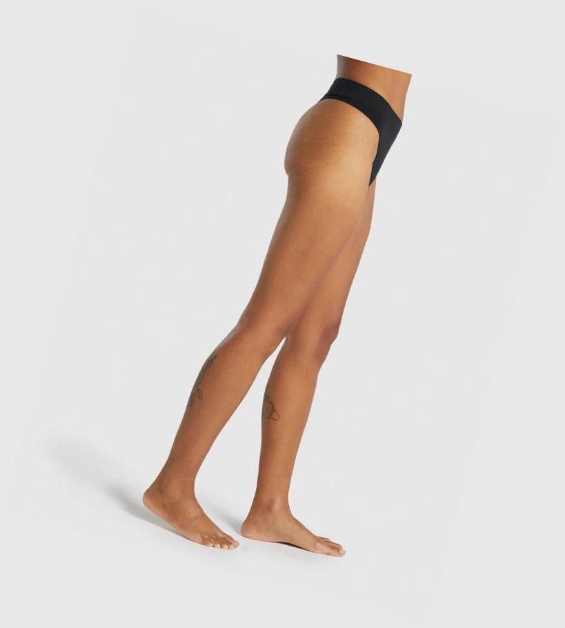 Gymshark Seamless High Rise Ranne Naisten Alusvaatteet Mustat | GIOBUC260