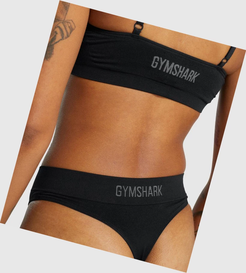 Gymshark Seamless High Rise Ranne Naisten Alusvaatteet Mustat | GIOBUC260