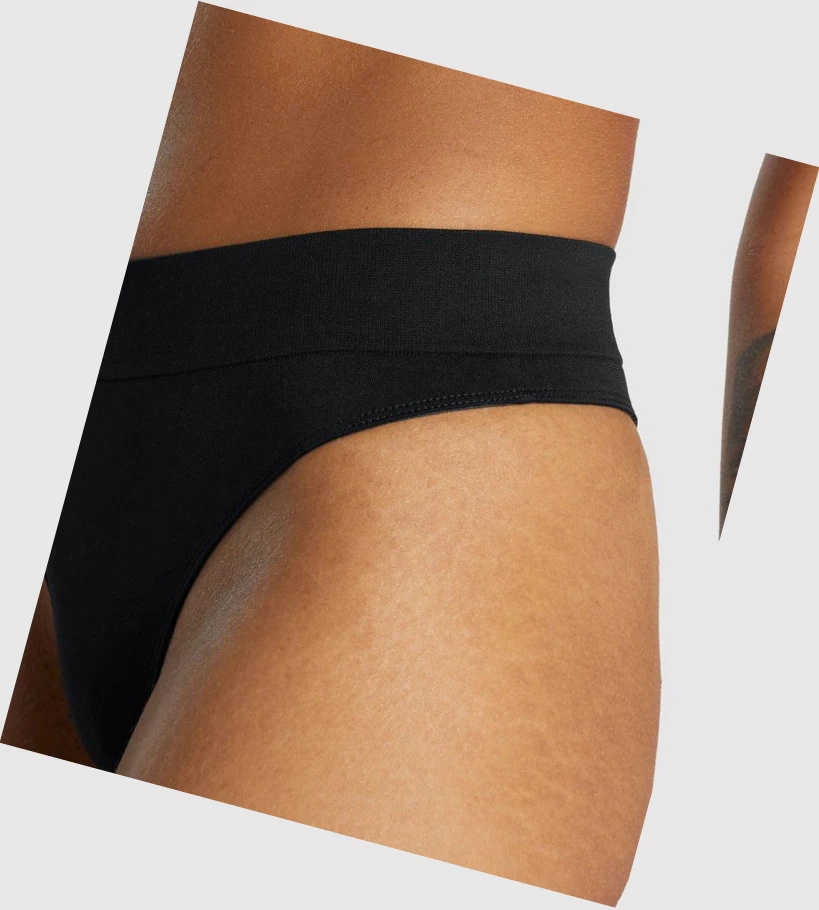 Gymshark Seamless High Rise Ranne Naisten Alusvaatteet Mustat | GIOBUC260