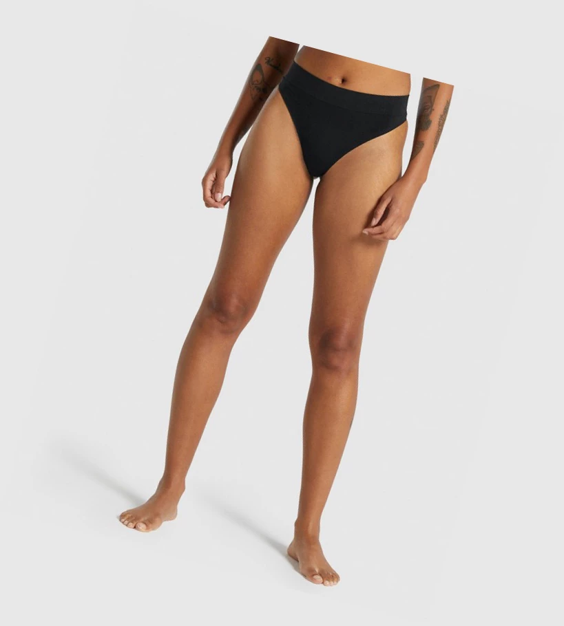 Gymshark Seamless High Rise Ranne Naisten Alusvaatteet Mustat | GIOBUC260