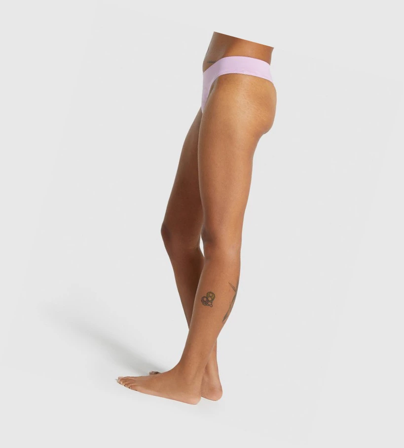 Gymshark Seamless Low Rise Ranne Naisten Alusvaatteet Vaaleanpinkki | PFYBHD082