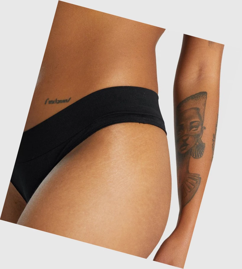 Gymshark Seamless Low Rise Ranne Naisten Alusvaatteet Mustat | ROCSBZ081